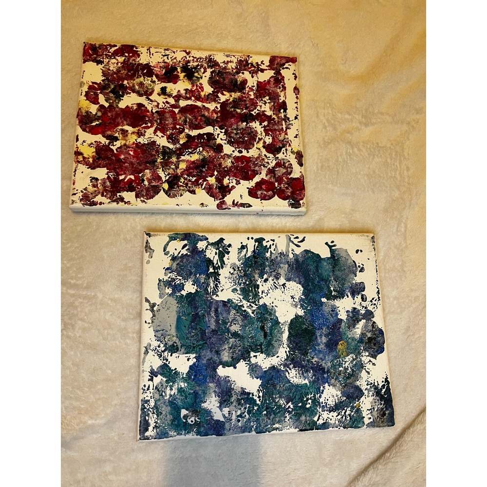 Original Abstract Canvas Painting Set 8x10